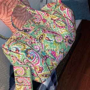 Vera Bradley Extra Large Duffel W/matching wallet